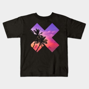 Sunset Palmtree Kids T-Shirt